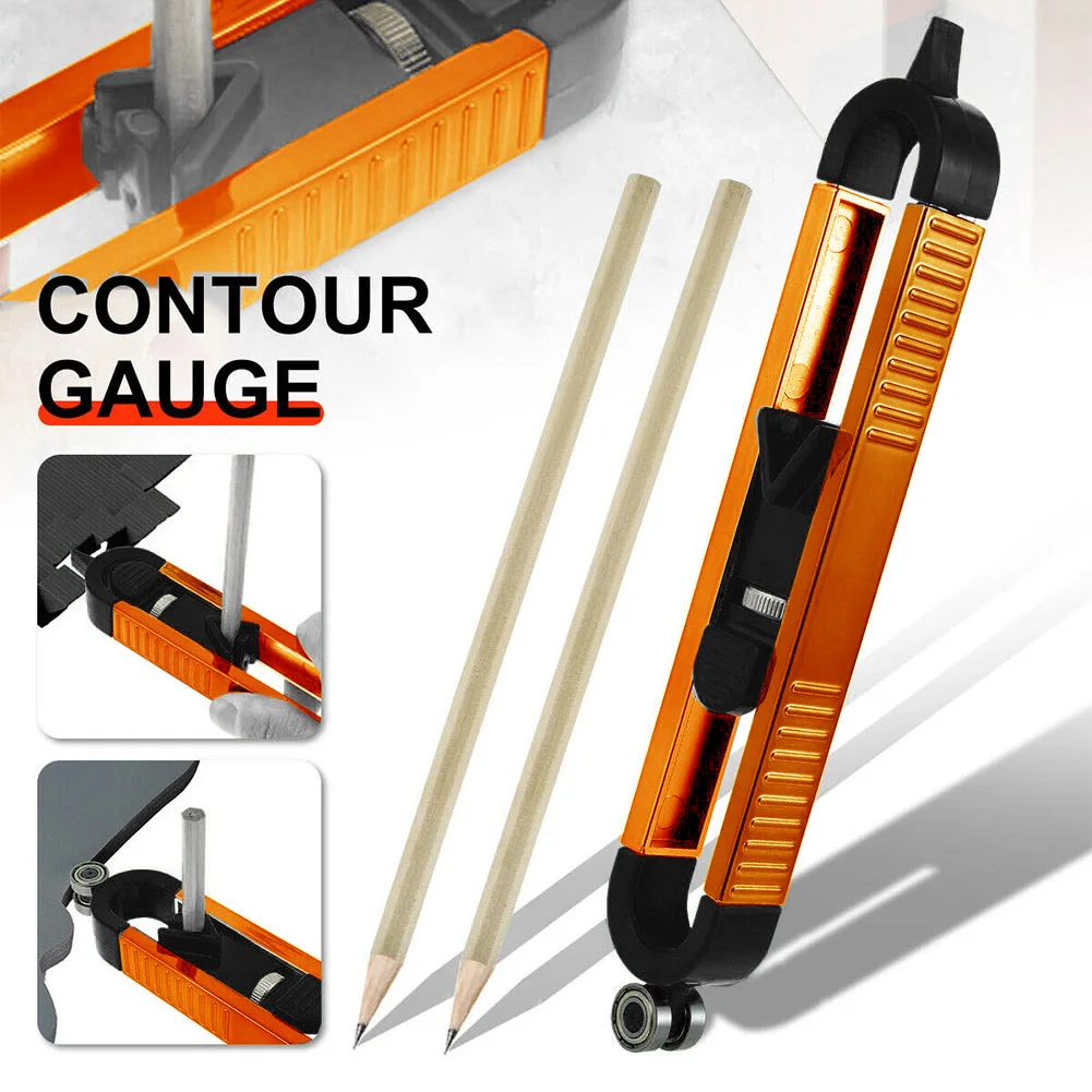 Profile Scribing Ruler Contour Gauge With Lock Adjustable Locking Precise Woodworking Measuring