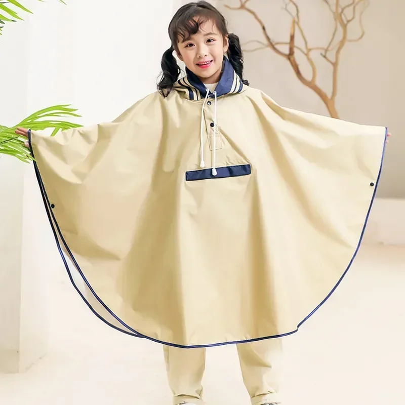 

Space Raincoat Students Child Korean Style Bag Kids With for Poncho Waterproof Schoolbag Girls Rain
