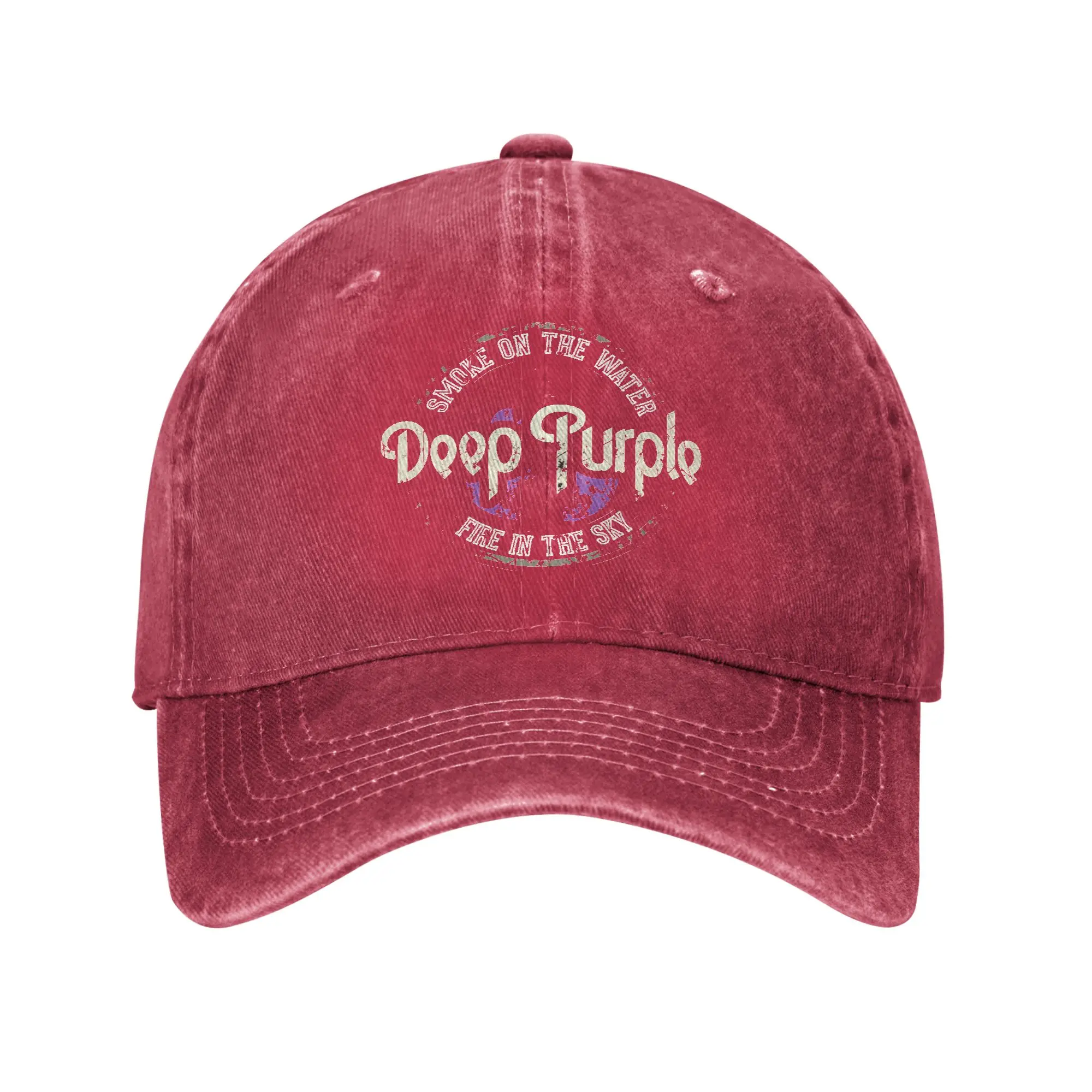Deep Purple Baseball Cap - Washed Street Style Unisex Hat