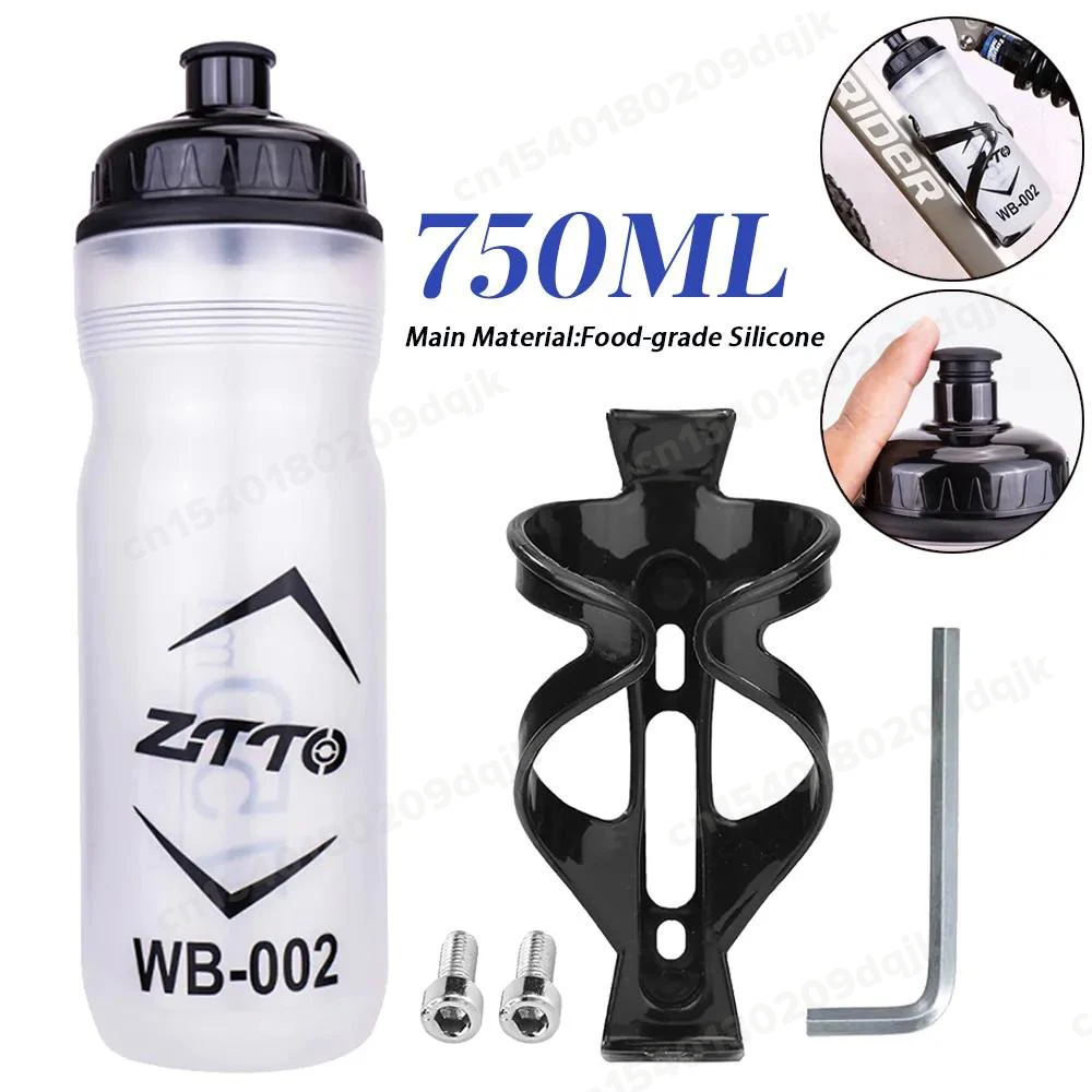 Bicycle Water Bottle 750ML Lightweight Portable Bike Drink Cup Cycling Kettle Holder for MTB Road Mountain Bike Outdoor