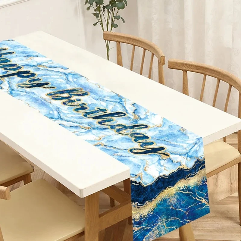 

Marble Style Grey Fashion Creative Table Runner Table Decoration Accessories Modern Minimalist Cabinet Tablecloth Tables Runner