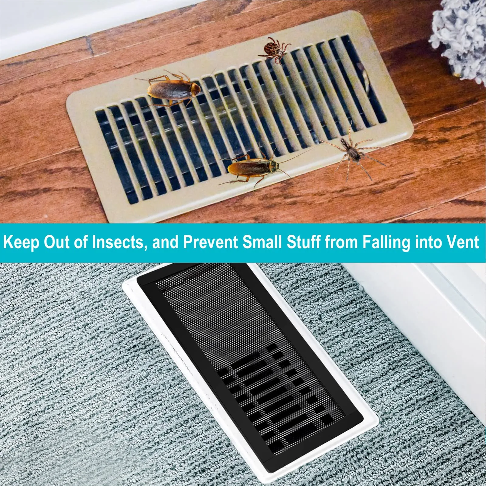 Magnetic Floor Register Vent Covers 4 X 10'' for Ceiling Air air vent grille