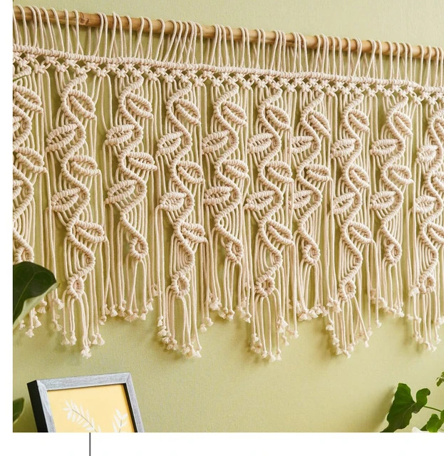 マクラメカーテン　マクラメタペストリー マクラメカーテン マクラメ編み カーテン タペストリー マクラメ