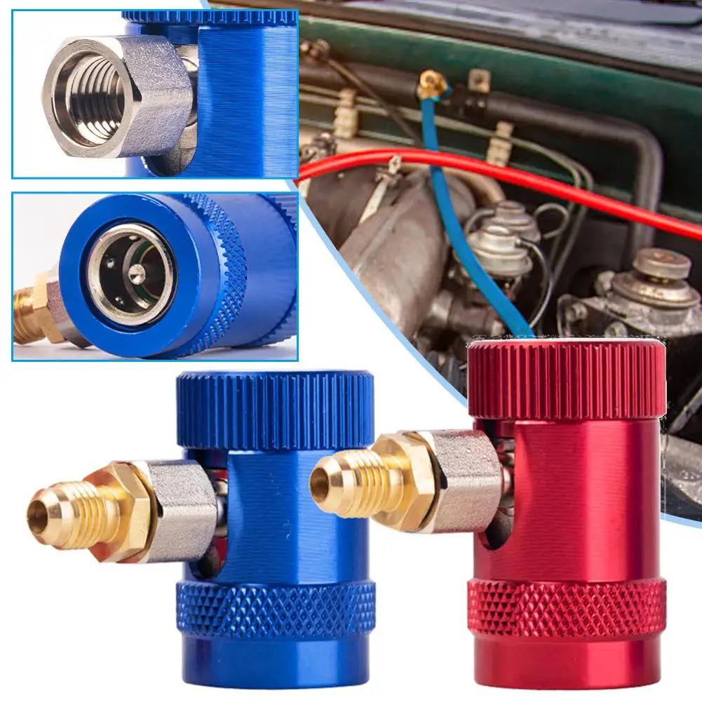 1PairR1234yfQuickCouplersAdapterACHoseFittingsConditioningCar