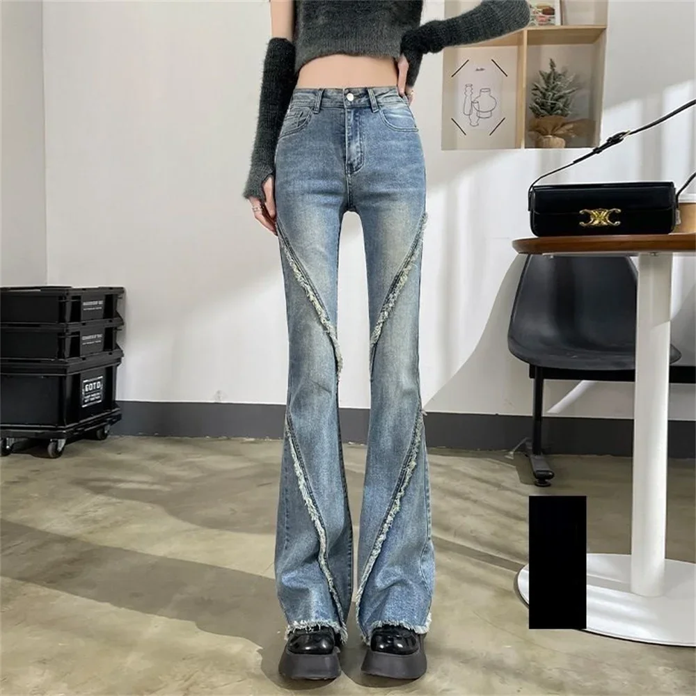 

2023 Summer New High Waist Vintage Jeans Pencil Stretch Straight Ankle Length Pants Stretch Straight Denim Jeans Woman
