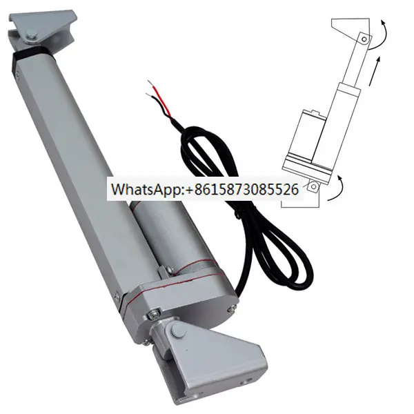 

Линейный актуатор хода 25-450 мм (1 дюйм-18 дюйм), 12 В, 24 В с максимальной нагрузкой 1000 Н/100 кг, 10 мм/с, скорость движения и монтажные кронштейны