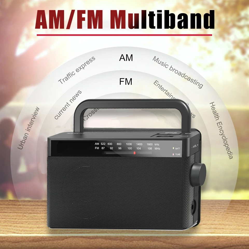 Portable-Radio-FM-AM-WB-Multiband-Multi-function-Radio-Rechargeable ...