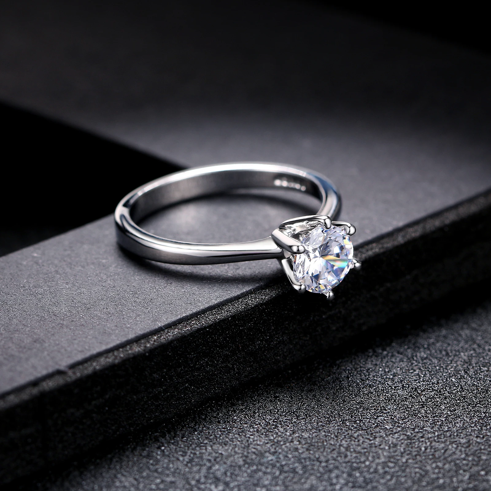 Engagement Rings For Women Bride Crystal Silver Gold Color Wedding Rings Accessories Jewelry