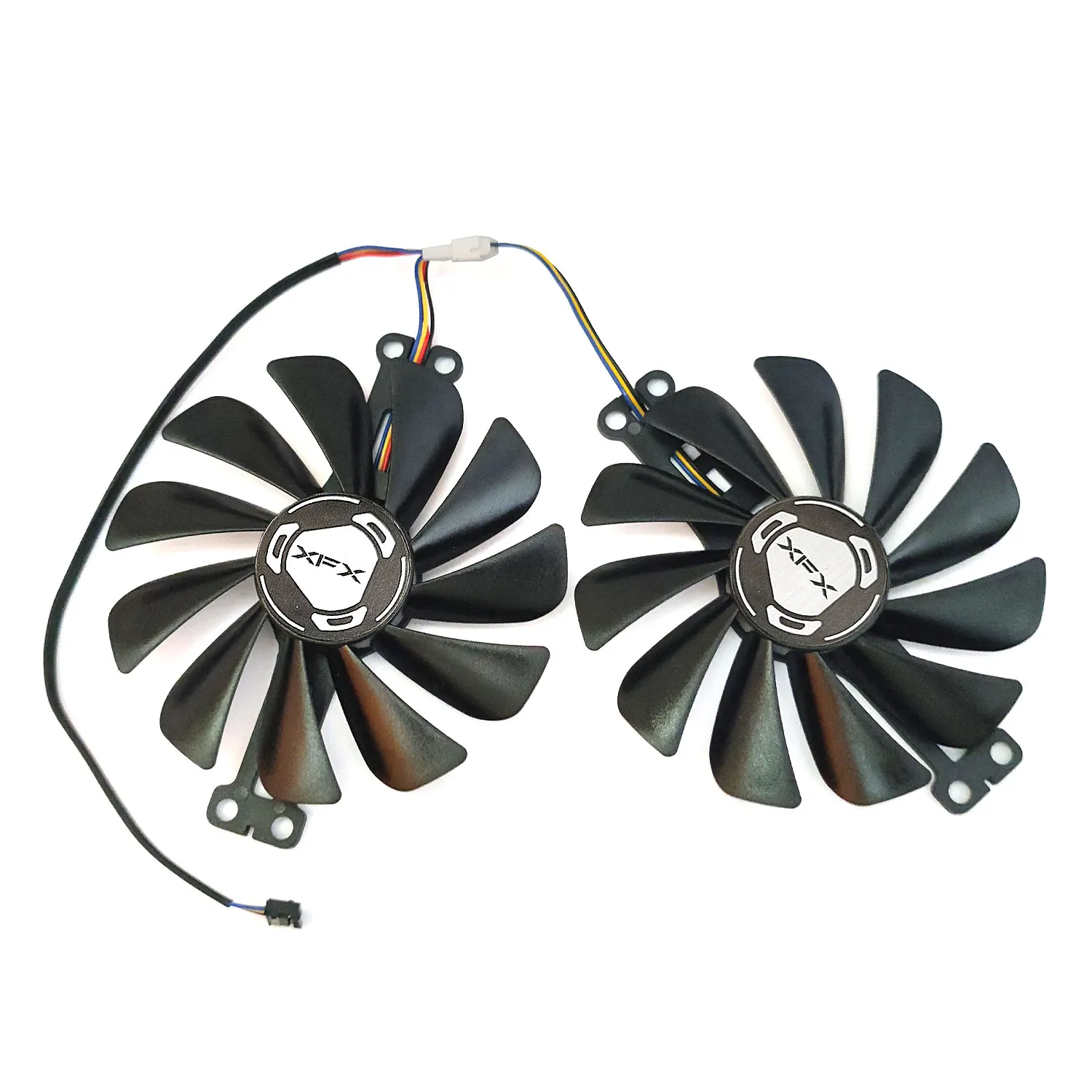 Фото Новый вентилятор для графического процессора XFX RX 6600 6600XT, 1 партия, для XFX RX 6600 6600XT, 8 Гб Speedster SWFT, 210 ядер, охлаждающий вентилятор для видеокарты №3