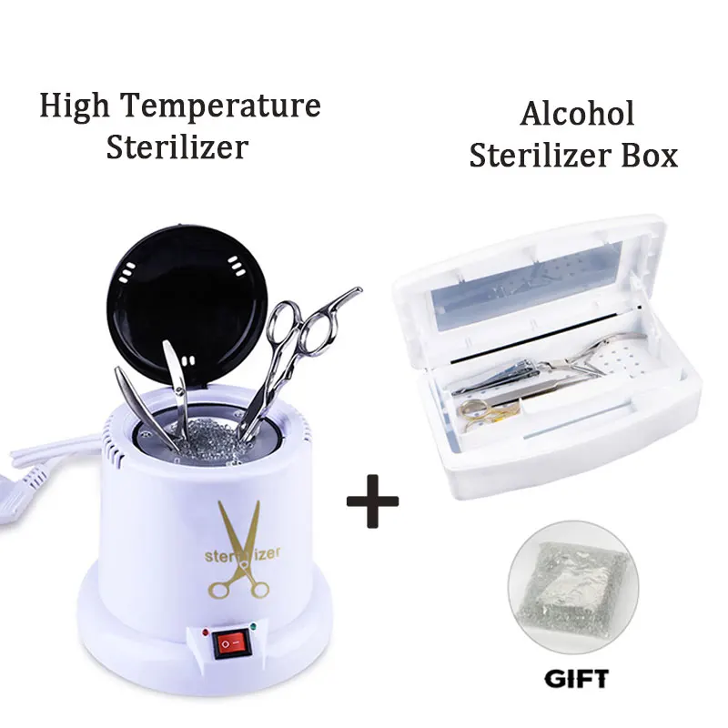 High Temperature Disinfection Box For Nails Tools Sterilizer With Glass Ball Disinfecting Metal Tools Sterlizer Alcohol Steriliz