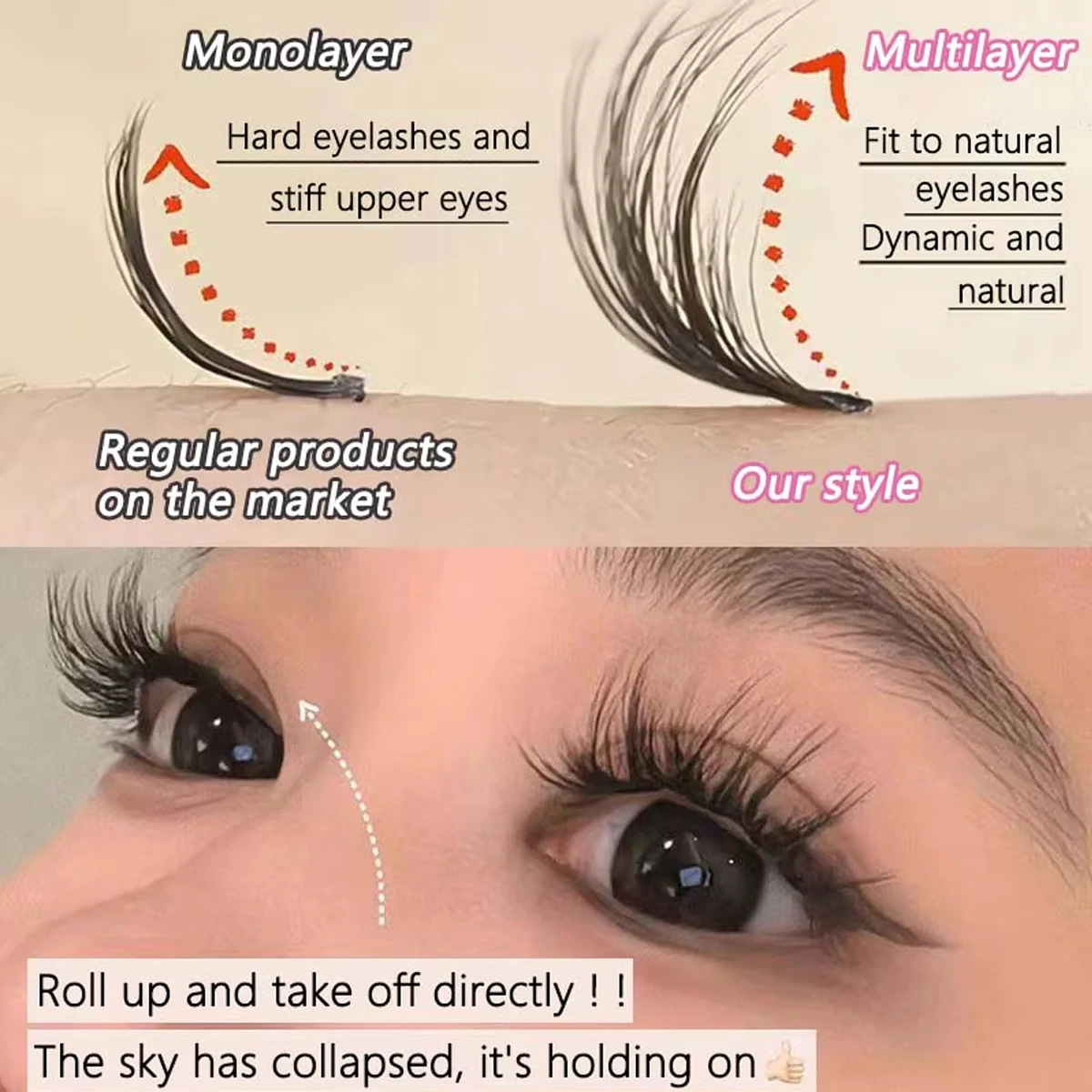 1/30/320pcs Natural False Eyelashes Cruelty Free Suitable For Daily Wear Diy Eyelash Extension Single Eyelash Cluster false eyelashes