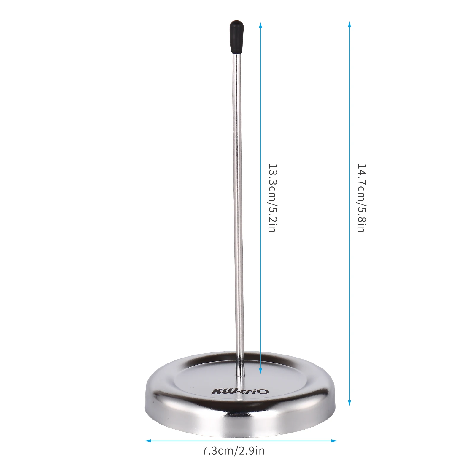 KW-trio All Metal Straight Rod Desk Receipt Holder Spike Stick Bill Notes Paper Memo Fork Check Spindle Restaurant Ticket Holder