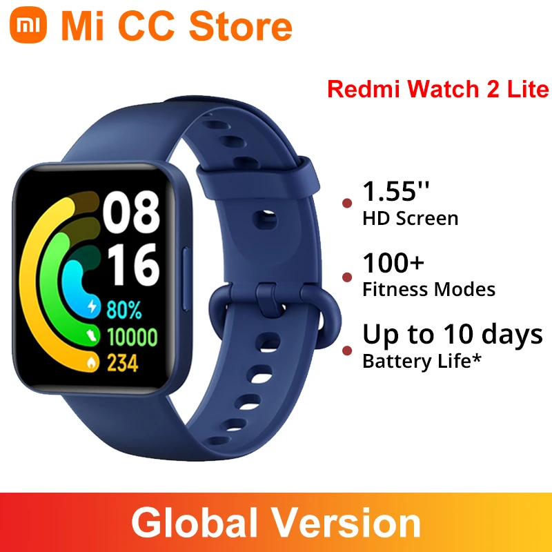 Global Version Xiaomi Redmi Watch 3 Active 1.83 Display 5ATM Waterproof  Bluetooth Phone Call 100+ Sport Modes New Arrivals - AliExpress