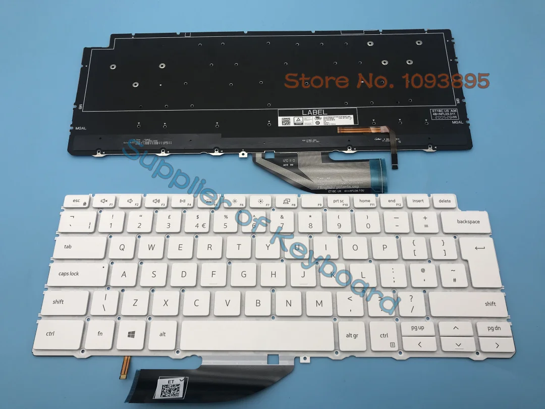 

Оригинальный новый ноутбук DELL XPS 13 7390 9310 2 в 1 английская (GB) клавиатура с подсветкой белый