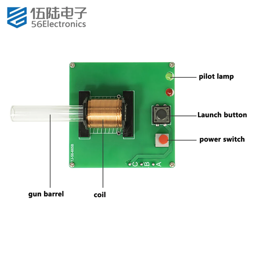 Podstawowa elektromagnetyczna cewka armaty moduł wspomagający eksperyment naukowy zdalnego zestawu do produkcji armat