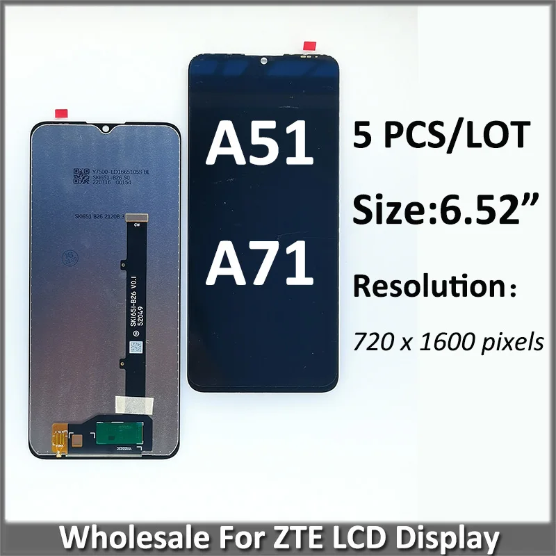 

Wholesale 5 Pieces/Lot for ZTE Blade A51 A71 Lcd screen display with touch assembly Blade A7 2017 A5 2017 A7030 Replacement