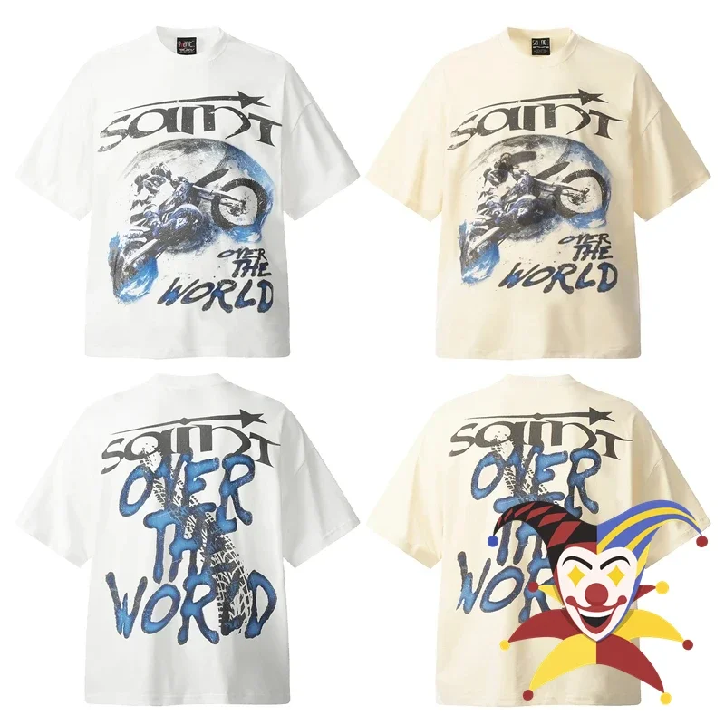 

Мужская и женская летняя футболка Saint футболка с Майклом