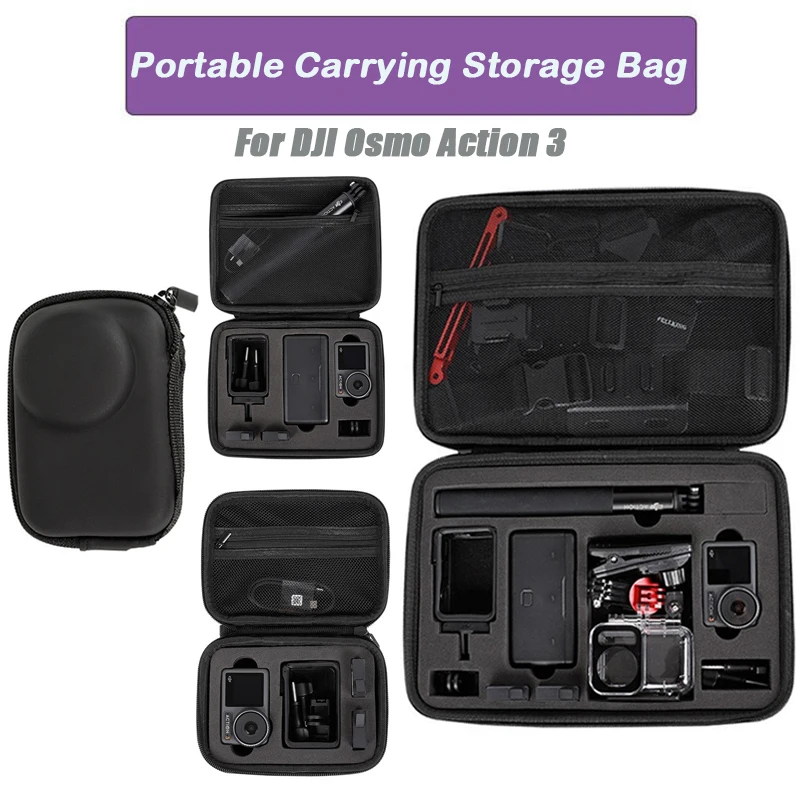 Storage Bag Case For DJI OSMO Action 3 Protective Case Waterproof Carrying Sports Camera Bag Camera Accessories drone accessories dji case