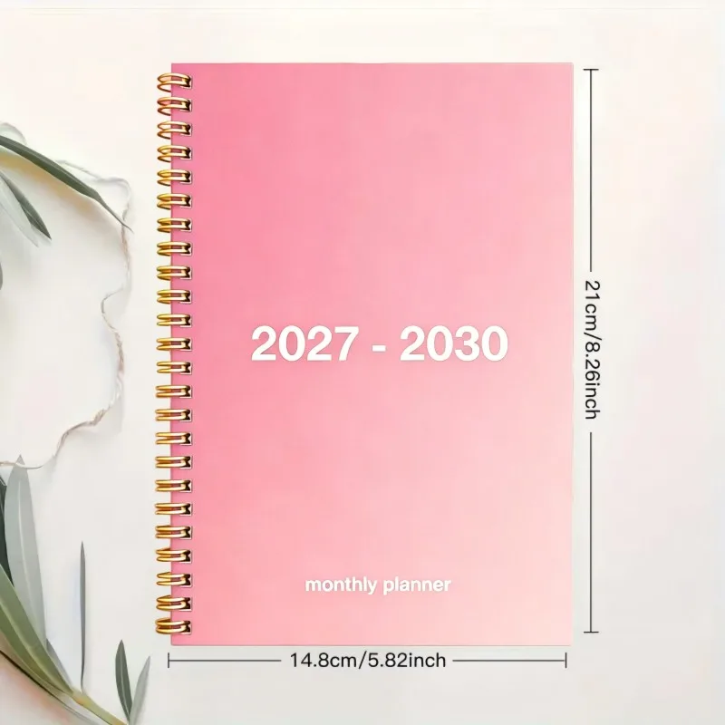 Agenda Mensile 2027-2030, Pianificatore a Spirale per 4 Anni, Libro Agenda a Lungo Termine con Sezione per Appunti - immagine 3