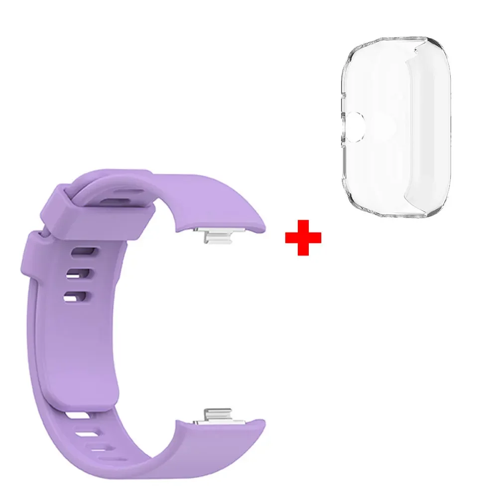 Premium Silicone Watchband and Case for Xiaomi Redmi Watch 4 - Stylish Replacement Strap with Protective Cover