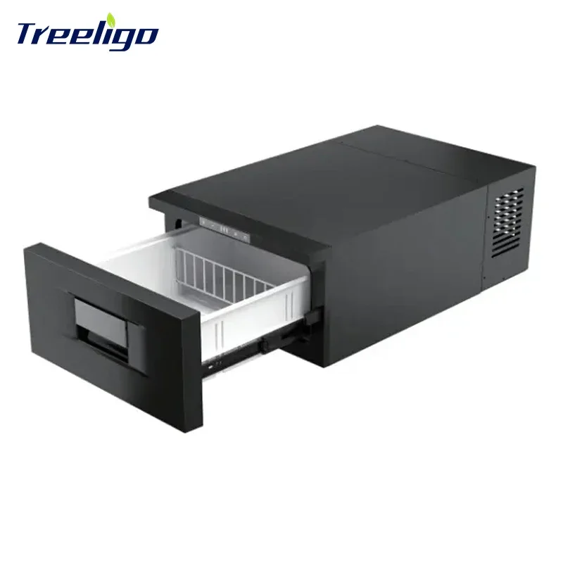 Camping 30L Drawer Car Truck Fridge Freezer Portable DC 12V 24V Drawer Refrigerator Fridge For Truck