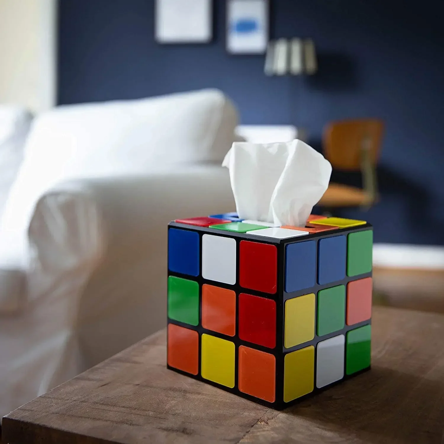 Magic Cube Copertura Per Scatola Fazzoletti - Cubo Retrò Con Fondo Magnetico, 12,2 Cm, Idea Regalo Sheldon