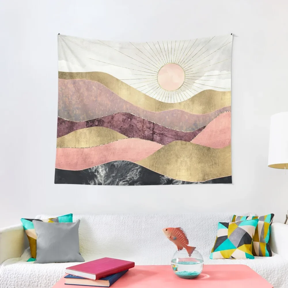 

Blush Sun Tapestry Wall Hangings Decoration Room Decor For Girls Aesthetic Room Decorations Tapestry