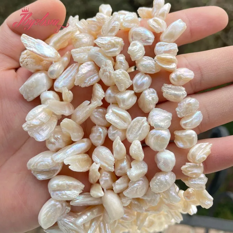TOP Drilled White Reborn Keshi Natural Freshwater Pearl Beads for DIY Bracelet Necklace Earrin Rings Charms Jewelry Making 15