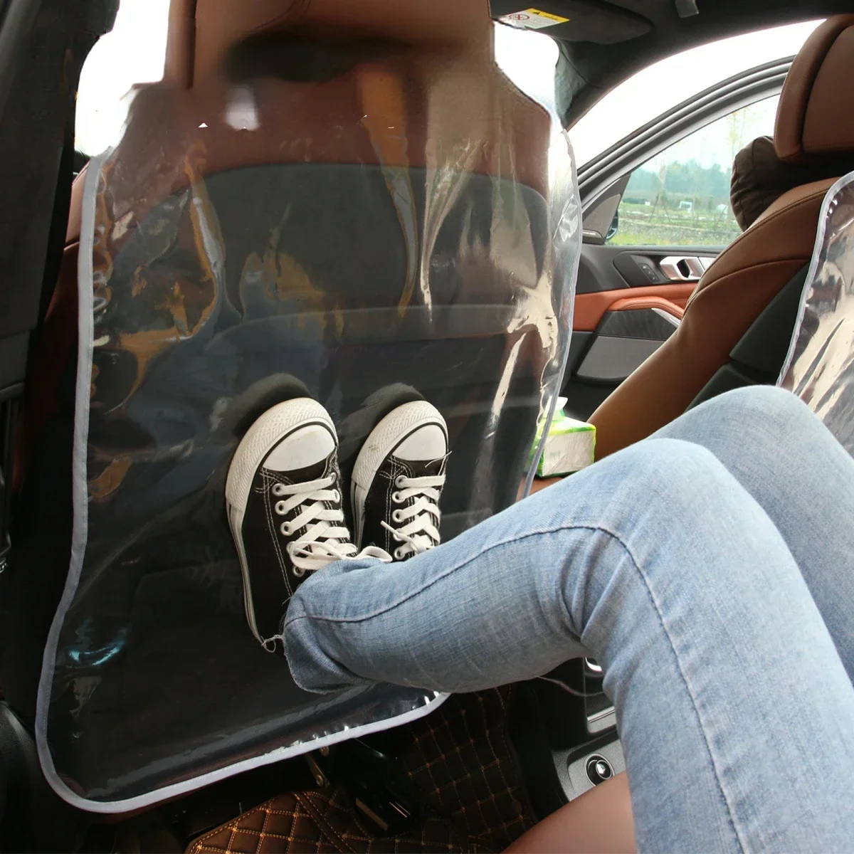 Car Seat Back Protector Cover for Children Kids Baby Car Rear Seat Back Scuff Dirty Protection Cover for Kids Accessories car seat protector