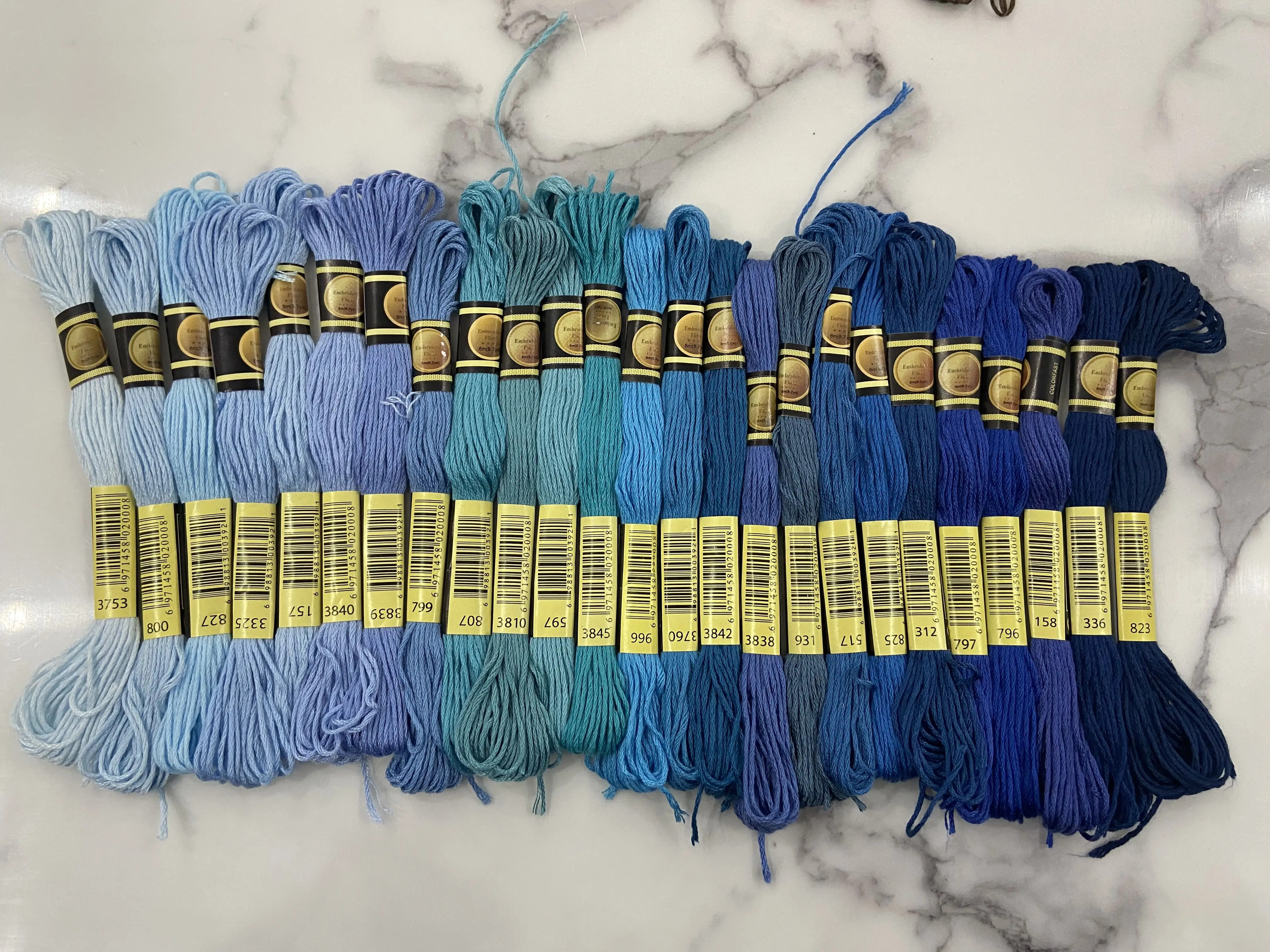 Cxc Threads Diy Dmc 819892 Embroidery Floss Embroidery Threads 10pcs/lot 8m Crossstitch Kit