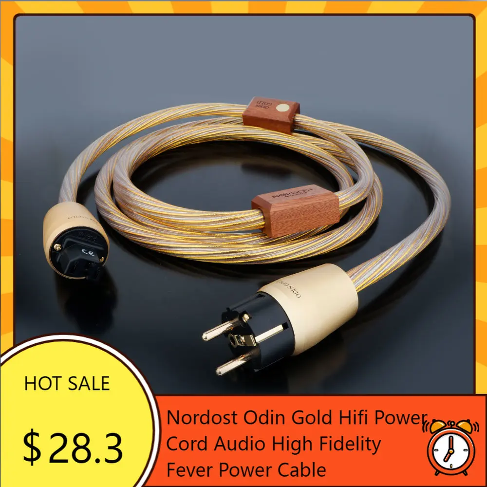 NordostOdinGoldHifiPowerCordAudioHighFidelityFeverPowerCable