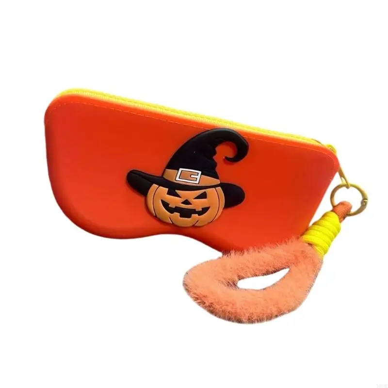 Flexibler schützender Brillenetui aus Silikon mit Halloween-Motiv-Design, tragbarer Brillenhalter für den täglichen Gebrauch auf – Detail 9