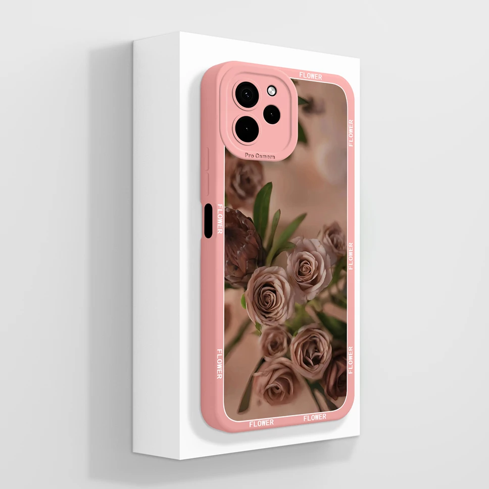 Pretty Flowers Phone Case with Camera Protection - Lightweight Bumper Cover