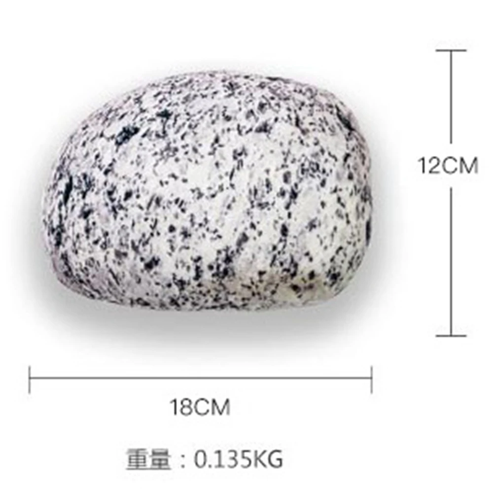 Throw Pillow with Filler Simulated Pebble Stone Pillow Soft Cushion for Movie Props Kids Game Toy Doll Children Room Decoration 5
