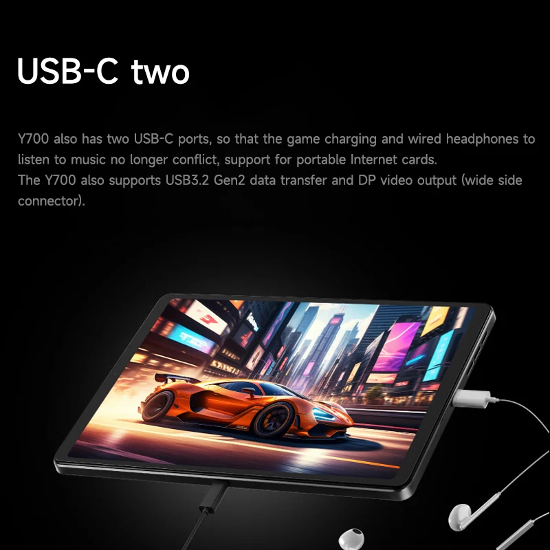 Lenovo Tablet Legion Y700 8.8" 2.5K 165Hz Display Snapdragon 8 Gen3 Dual X-axis linear motors Professional Gaming Tablet PC 6