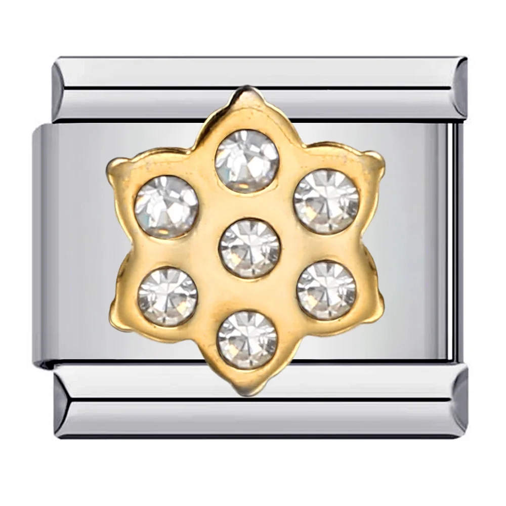 Neue Mode Glasur Intarsien Zirkonia Herz Mond Flügel Italienische Links Charme Fit 9mm Edelstahl Armband Schmuck DIY Machen – Detail 3