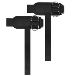 Enhanced Weightlifting Wrist Straps with D - Ring - Essential Gym Accessory for Lifting and Cable Exercises (Black)