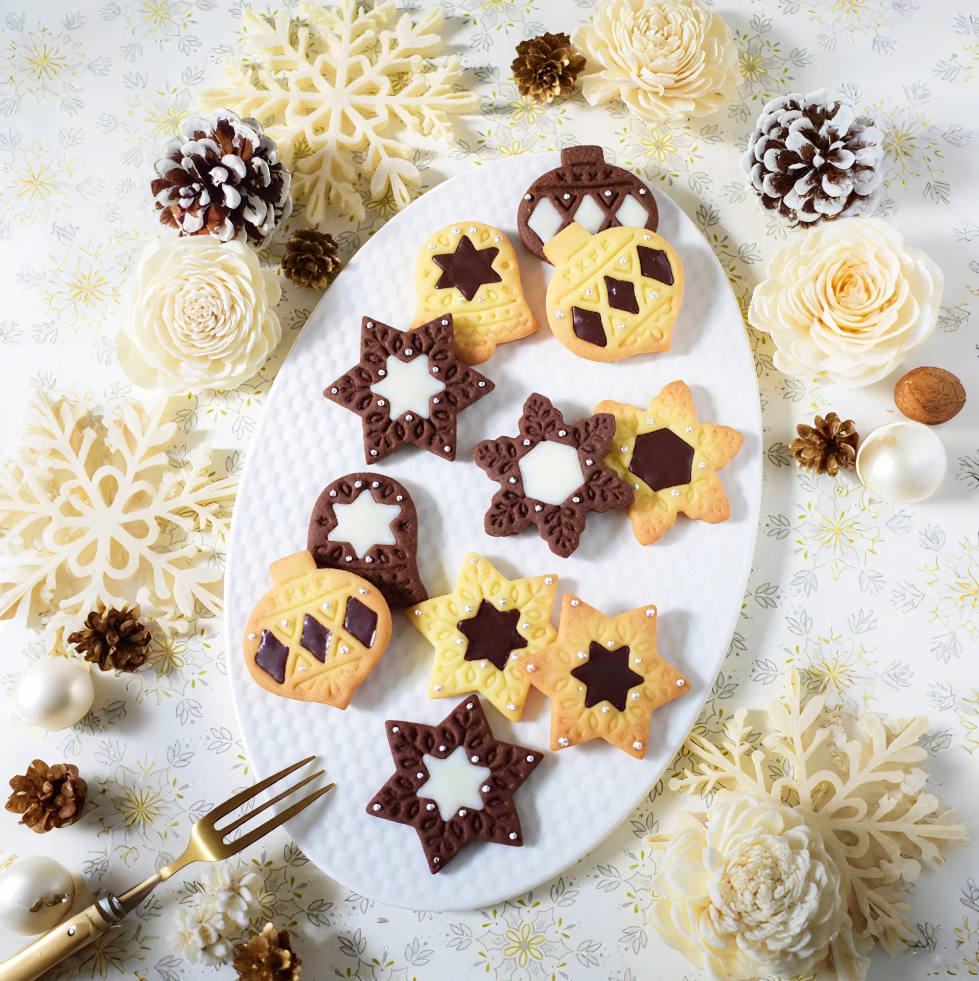Formine Per Biscotti Natalizie 3D - Set 6 Pezzi In Plastica - Babbo Natale, Albero, Pupazzo Di Neve E Altri