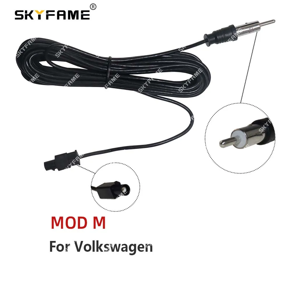 Car Stereo Accessories SKYFAME Car Radio FM AM Antenna Converter Adapter Extended Line Plug For Car Playe DVD Android Multimedia Navigation