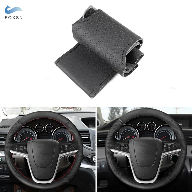 Schwarz Perforierte Leder Lenkrad Abdeckung Für Opel Vauxhall Holden Astra  J 2009-2015 Meriva B 2010-2017 zafira C 2011-2016 - AliExpress