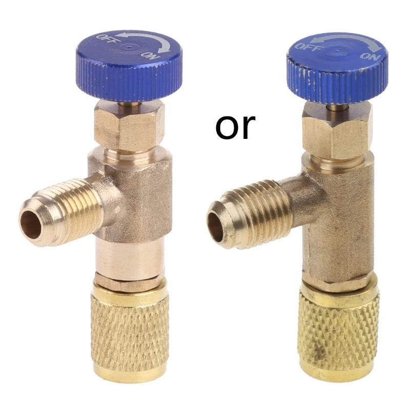 

Air Conditioning Refrigerant Safety Valve R22/R410 Refrigeration Charging Safety Liquid Adapter Hand Tool Easy to Use L9BE