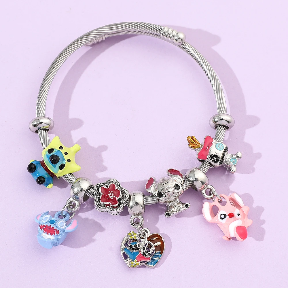 Charm Bracelets And Stitch Jewelry Ladies & Kids I Love You Bracelets Best  Friend Gifts