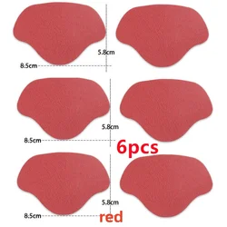 Heel Protector Adhesive Patches - Breathable & Durable Foot Care (6pcs red)