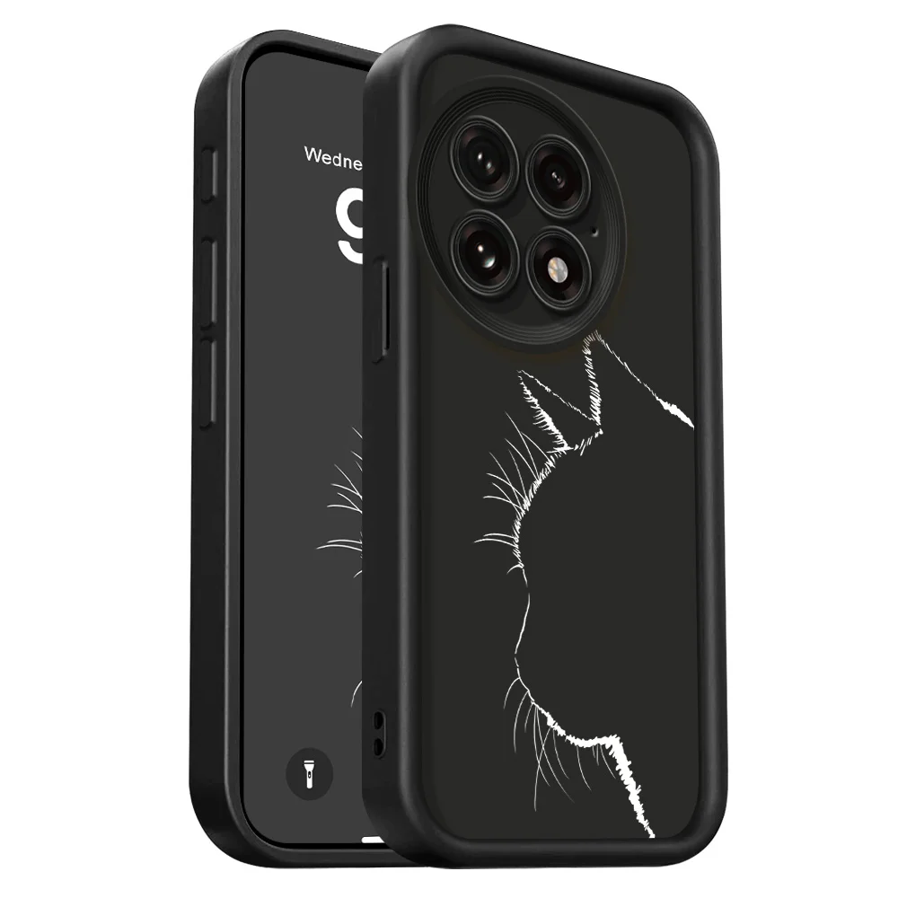 Elegant Cat Silhouette Staircase Soft Phone Case