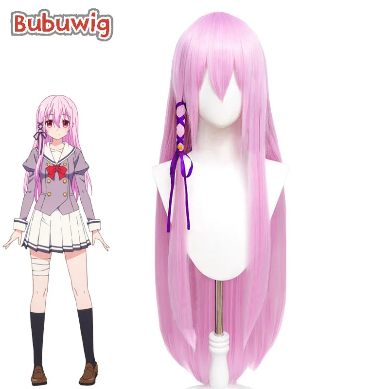 Bubuwig Synthetic Hair Kisara Cosplay Wig Engage Kiss Kisara 100cm Fashion Women Long Straight Pink Purple Heat Resistant Wigs killswitch engage end of heartache 2 cd