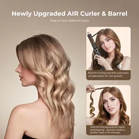 Sèche-cheveux multi-fonctions, peigne à air chaud, brosse détachable, double usage lissage et bouclage, outil de coiffure domestique 4