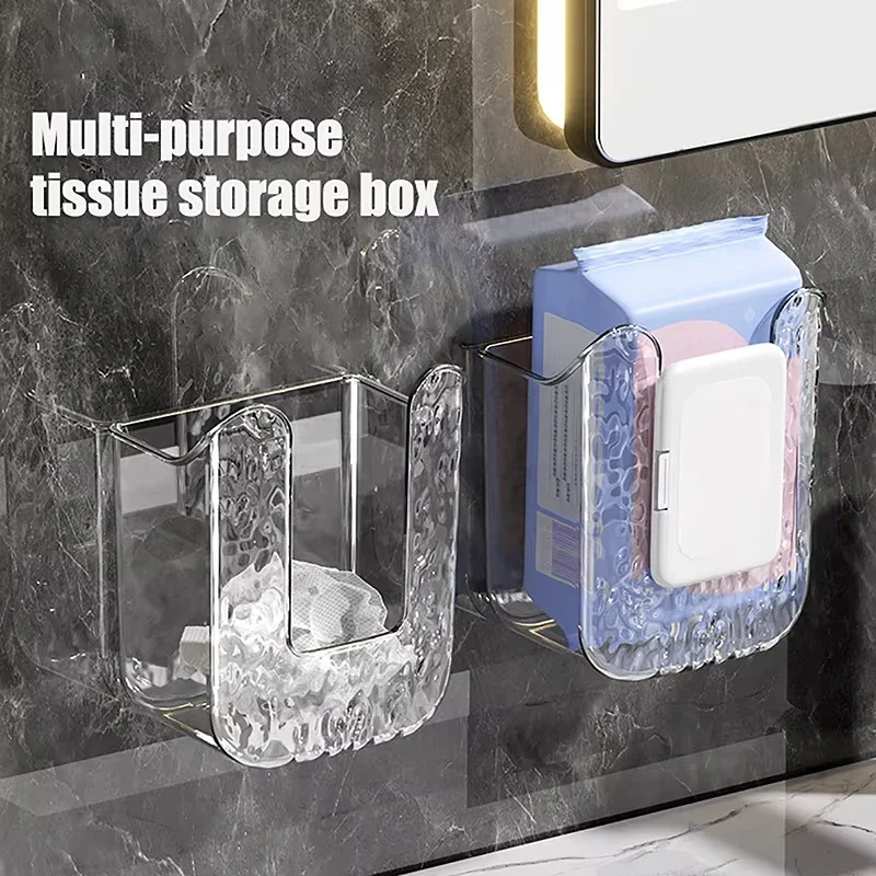 Wall-Mounted Bathroom Tissue Box 2