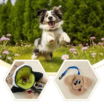 1Pcs Plush Puppy Pet Feces Collection Bag Pet Garbage Storage Bag Dur-able Leak-proof Portable Pet Waste Bags Pet Supplies