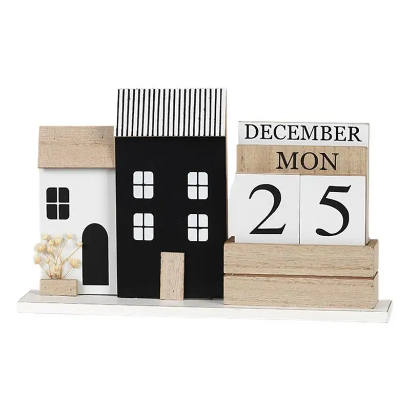 Wooden Desk Calendar Wooden Calendar Decor Decorative Replaceable Desk Calendar With 12 Cards Handmade Calendar Ornament 5j jee05 001 replaceable lamp with generic housing for benq projector ht2050 w1110 w2000 ht2050 ht3050 ht2150st w1210st