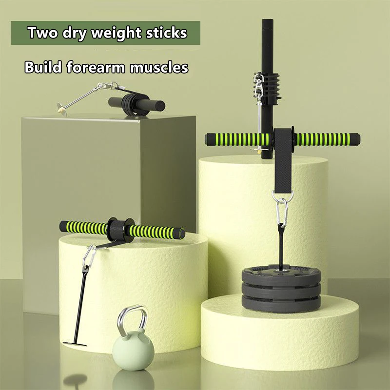 Home Fitness Equipment: Wrist and Forearm Blaster, Thousand Pound Stick, Hand-Grip Arm Muscle Strength Trainer Roller 1
